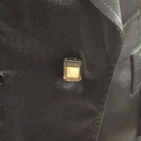 💞CACHE LUXE💞satin elegant evening suit jacket - Picture 3 of 16